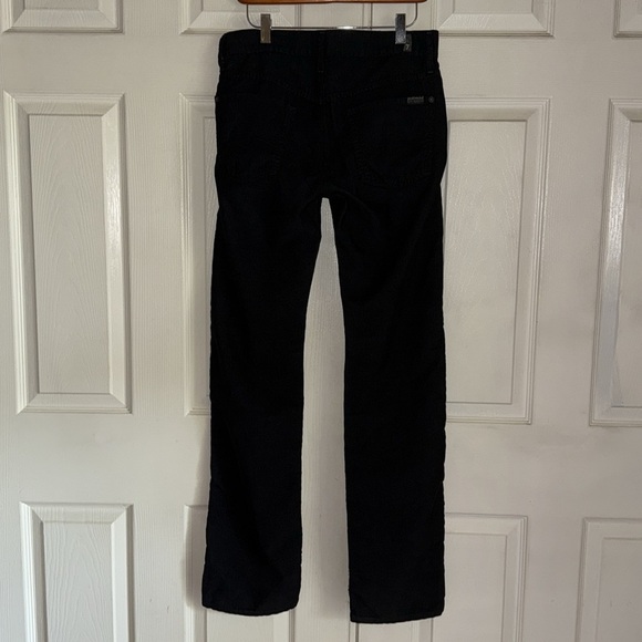 NWT 7 For All Mankind Black Corduroy Standard Jeans - Picture 4 of 14